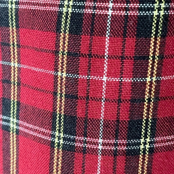 Universite De Paris Sorbonne Red Plaid Men’s Button Down Shirt Size Medium - Picture 5 of 6